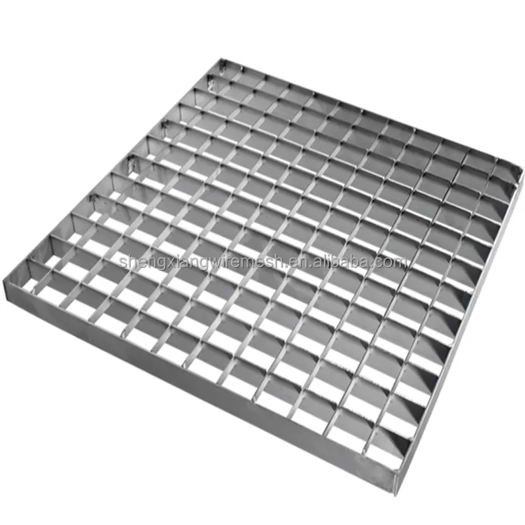 Rejilla de acero metálico galvanizado/Rejilla de aluminio/Rejilla de acero inoxidable Plataforma de pasarela Escaleras Cubierta de zanja