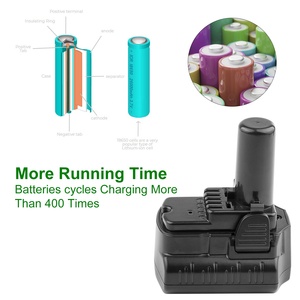 日立BCL1015、BCL1030、BCL1030M电池用<span class=keywords><strong>12V</strong></span> <span class=keywords><strong>4.0A</strong></span>锂离子可充电无绳电钻电动工具电池