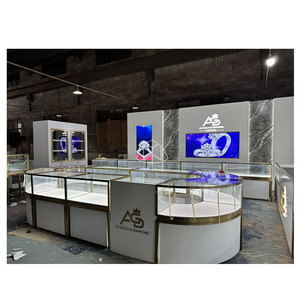 Vetrina multifunzionale per gioielli in vetro di lusso espositore per gioielli