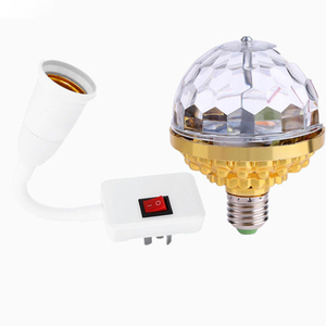 ใหม่เปิดตัวอัตโนมัติมินิพรรคแสงเวทีแสงหลอดไฟ LED E27 B22 3วัตต์หลอดไฟสีเต็มรูปแบบ RGB นำพลาสติกหมุนโคมไฟ - Product Image 4