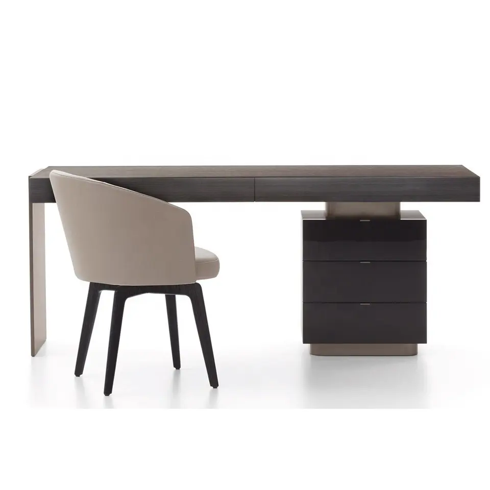 Lujo diseño italiano muebles de oficina en casa Escritorio de negocios conjunto con 5 cajones