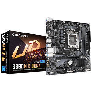 ג 'יגה-בית b660m K ddr4 עם מעבדי אינטל 1700 ה-14 וה-12