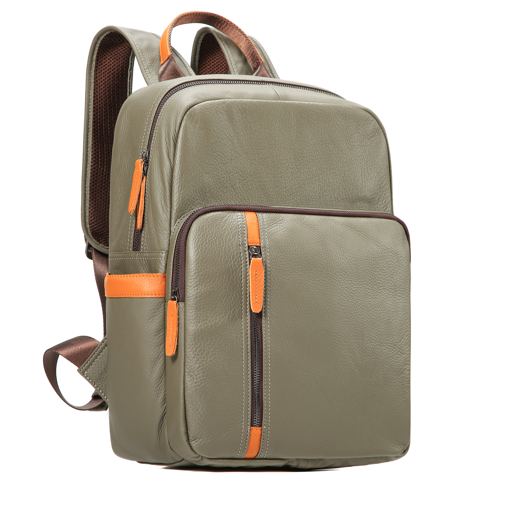 6890 tumbled leather, gray-green