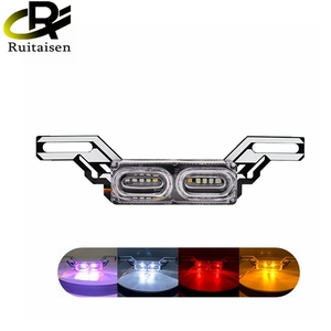 ไฟเบรค DRL รถจักรยานยนต์,หลอดไฟ LED กระพริบหยุดการไหล RGB ไฟส่องป้ายทะเบียนที่มีสีสัน LED DC 12V - Product Image 1