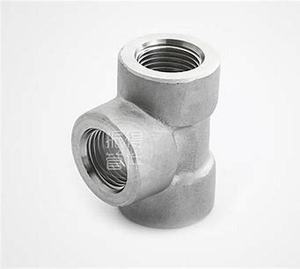 METAL 2&quot; Equal Threaded Forged Tee | ASTM <strong>A815</strong> UNS <strong>S31803</strong> Duplex Stainless Steel ASME B16.11 for High-Pressure Pipelines - Product Image 6