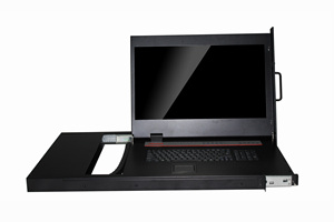 21.5英寸发光二极管KVM交换机支持带触摸板 + 鼠标的USB + PS2本地控制台 - Product Image 2