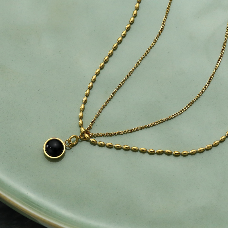 Black onyx necklace