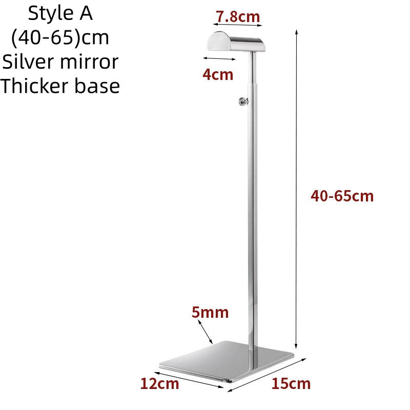 Espejo plateado, A(40-65)cm, base más gruesa