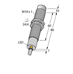 Sensor de proximidad inductivo, Ni8-M18-AP6X-H1141 - Product Image 1