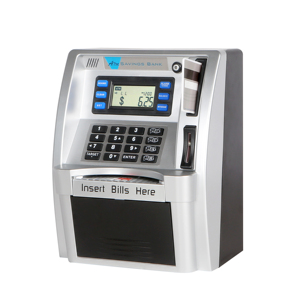כסף חשמלי תיבת חיסכון עבור ילדים atm סיסמת body עם מזומנים אוטומטי גלילה מתנה חינוכית לילדים