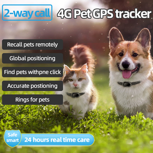 อุปกรณ์ติดตามสัตว์เลี้ยงแบบสองรั้วไร้สายระบบ GPS ติดตามตำแหน่งแบบเรียลไทม์4G LTE อุปกรณ์ติดตามตำแหน่งสุนัขแมวตัวระบุตำแหน่ง GPS ขนาดเล็กพร้อมปลอกคอ - Product Image 5