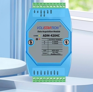 ADM-4204C 4-channel <strong>Analog</strong> <strong>Output</strong> <strong>Module</strong> RS-485 to 0-20mA/4-20mA/0-10V/0-5V Modbus RTU ADM-4204C
