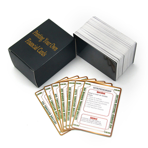 定制打印简单问答卡游戏经济金融知识儿童闪存卡 - Product Image 4