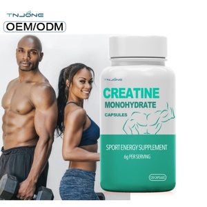 อาหารเสริมก่อนออกกำลังกายผลิตตามสั่งแคปซูล Creatine Monohydrate รองรับการเจริญเติบโตของกล้ามเนื้อ - Product Image 1