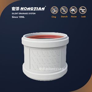 DN50 pp管管道宏天水暖材料ifan厂家直销高层建筑三通十字静音 - Product Image 4