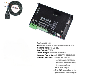 Controlador de husillo sin escobillas con monitor de tiempo de ejecución y salida de potencia constante para motor eléctrico CNC - Product Image 2
