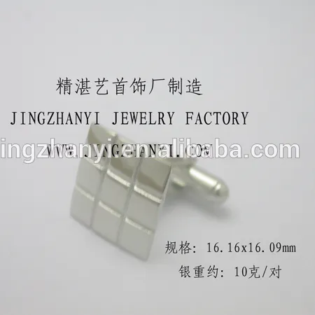 Jingzhanyi-gemelos de Plata de Ley 925 con diseño y fabricación de fábrica, mancuernas de fabricación de moldes de goma