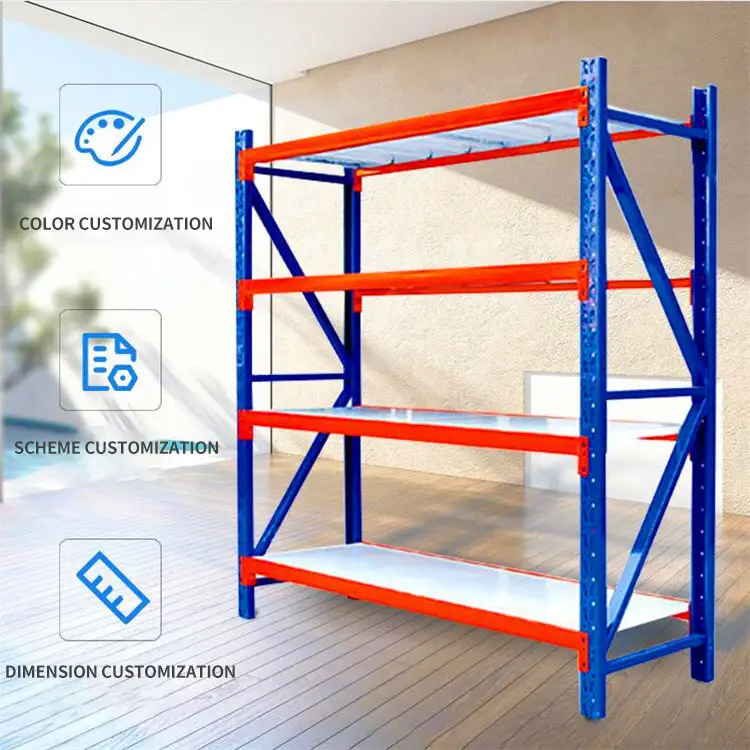 Сертификация CE, безопасное и стабильное хранение, сверхпрочное селективное сборное промышленное стальное складское стеллаж для поддонов