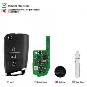 Arayüz XKMQB5EN VW MQB 2nd nesil akıllı anahtar 3 düğmeler evrensel uzaktan anahtar - Product Image 1