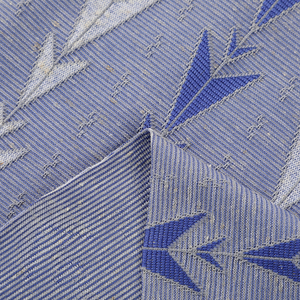 New 85% Polyester 10% Linen 5% Spandex Đan Vải Duy Nhất Jacquard Dệt Kim Vải Lanh Jacquard Nhuộm Vải Cho Phụ Nữ Quần Áo - Product Image 2