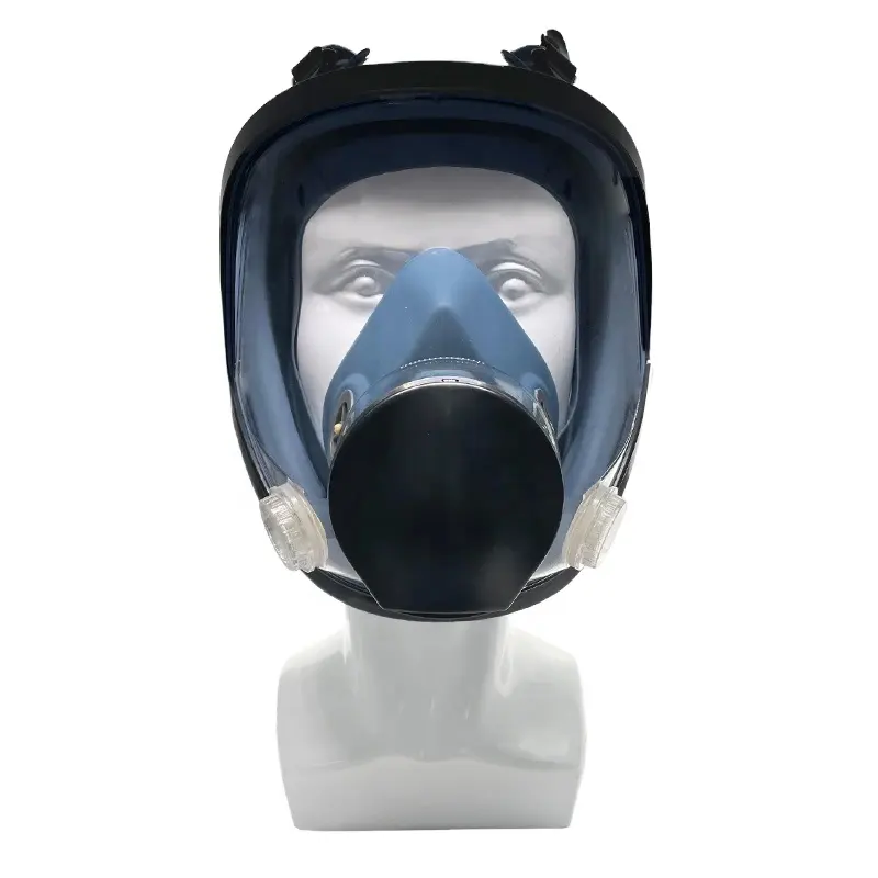 Máscaras de gas de respirador facial completo de filtración química de aire