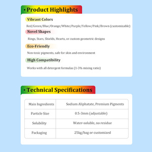 Premium YIDA Biotech Enzyme Soap Color SPECKLES Partikel | Granulat auf Bentonit basis Kunden spezifische Seifen additive | Flecken verriegelung - Product Image 2