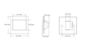 ドアアクセス制御システム用12V/24Vドアアクセスプッシュボタンプラスチックプッシュ出口ボタンスイッチ - Product Image 6
