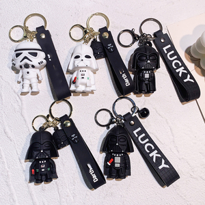 LC017 LC018 sevimli Kawaii SW uzay savaşları Darth Vader Maul klon Trooper anahtarlık Palpatine özel 3D dekoratif anahtarlık anahtarlık - Product Image 1