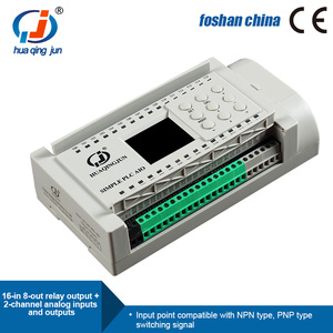 Huaqingjun 16 <strong>Inputs</strong> 8 <strong>Outputs</strong> Relay <strong>Output</strong> PLC Analog <strong>Inputs</strong> <strong>Outputs</strong> 0-20mA Easy Programmable PLC for Analog Sensors