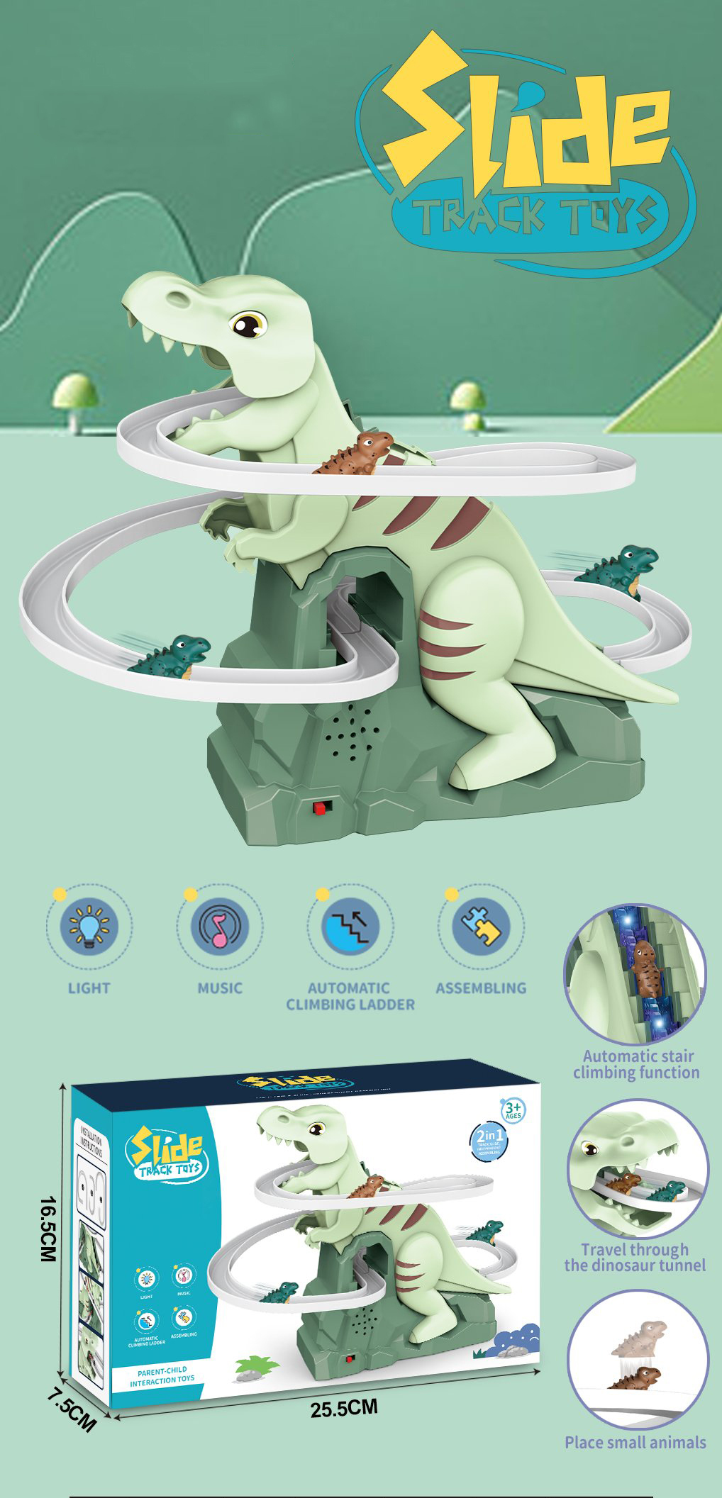 QB117274 (con 3 mini dinosaurios)