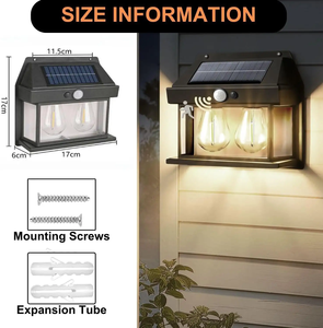 New Arrival 2pcs Solar Powered <strong>LED</strong> Wall Mounted Garden Lights IP65 Waterproof with Motion Sensor SMD Bulbs for <strong>Patio</strong> Landscape