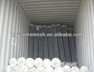 Xby רול 50ft שחור 5 רגל מצופה חם טבל חם טבל חובה מגולוון כבד תעשיית cyclone חוט טבע גדר שרשרת קישור