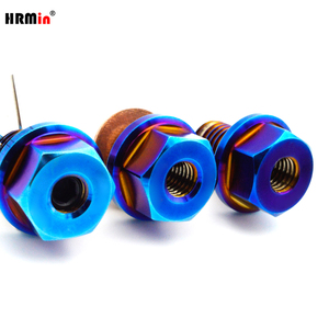HRMin Light and High <strong>Strength</strong> Gr.5 Titanium Ti-6Al-4V Auto Engine Oil Drain Plug M12*1.5mm with Magnet for Mercedes-Benz - Product Image 2