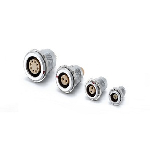 Fgg yumurta uyumlu dairesel kendinden kilitleme tıbbi bağlantı kablosu Metal kabuk 4 5 Pin 1B serisi itme çekme dişi konnektör - Product Image 1