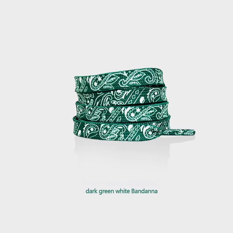 Bandana blanc vert foncé