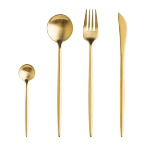 可爱设计金器SS304 18/8不锈钢餐具套装 - Product Image 1