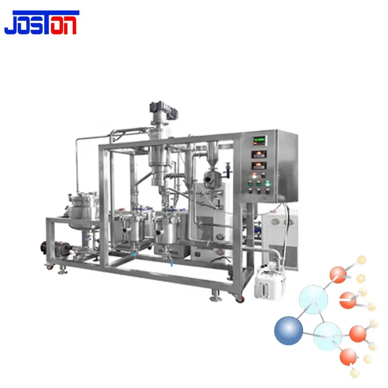 JOSTON SS316L 200L Evaporador de vacío de película agitada Máquina de destilación molecular de trayectoria corta