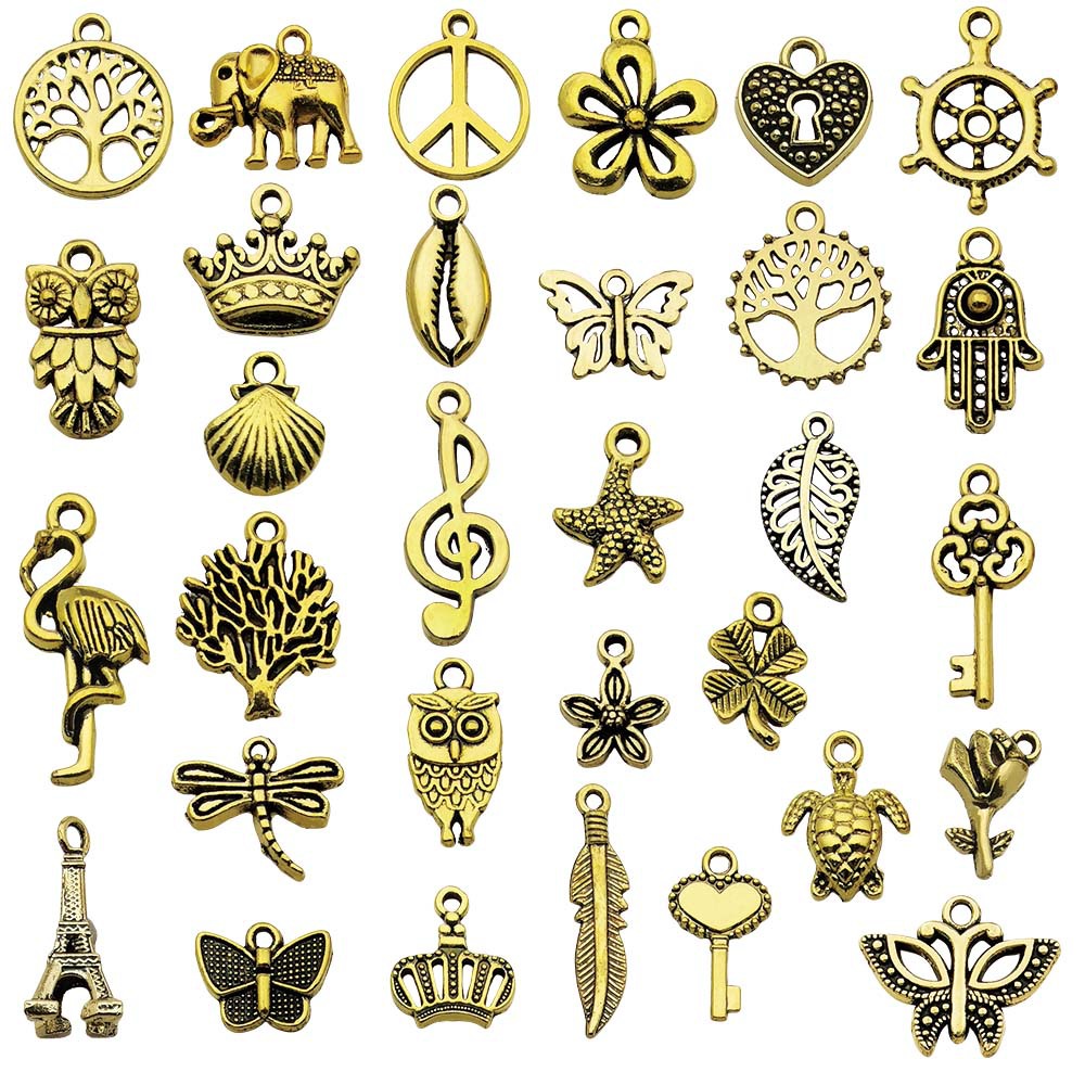 Assortiment de 30 pièces en or antique - 28,5g - SN37
