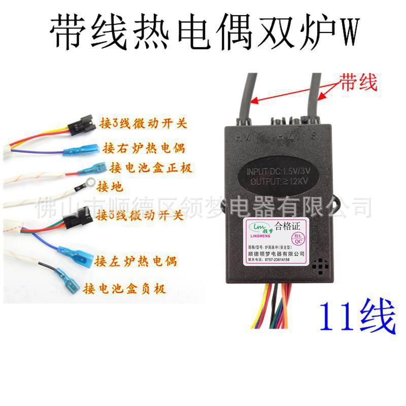 Four double avec thermocouple à fil W