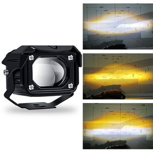 Otomatik aydınlatma sistemleri led lazer far spot beyaz sarı led sis farları motosiklet için led ışıkları kamyon için çalışma lambası