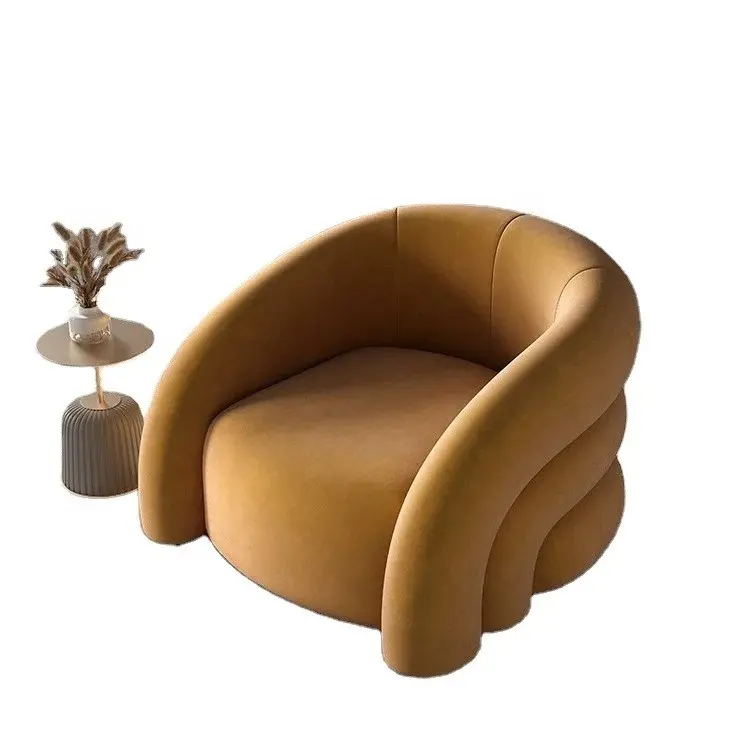 Silla de ocio individual de diseño moderno, muebles de sala de estar, silla de ocio de modelado creativo
