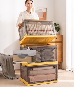 Chức Năng Trong Nhà Gấp Hộp Lưu Trữ Dễ Dàng Cài Đặt Có Thể Gập Lại Lưu Trữ Thùng Thực Tế Nhựa Quần Áo Lưu Trữ Túi - Product Image 3
