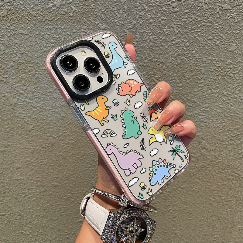 Cadre en poudre de coquille transparente bicolore-zj2309