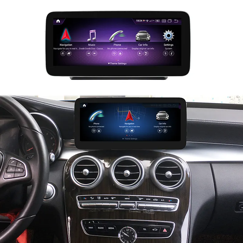 Autoradio autoradio Android con schermo da 10.25 / 12.3 pollici per Mercedes Benz GLC X253 V classe W447 2016-2019 lettore Audio DVD per auto