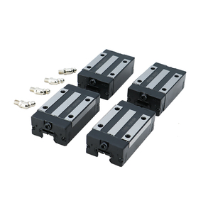 HLTNC 2 juegos de riel de guía lineal de husillo de bolas de perfil EGR20 -1000MM con 4 bloques deslizantes cuadrados EGH20CA para deslizador lineal de máquina cnc