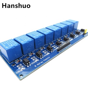 Panel de control de relé de 8 canales con optoacoplador, módulo PLC de 5V y 12V para arduino