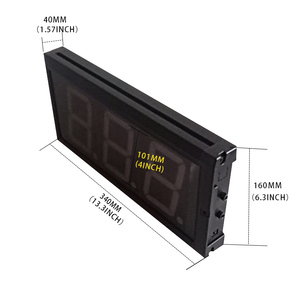 Hong Hao 4-inch 3-<strong>Digit</strong> LED Digital White Clock Timer 999 Days Countdown Electronic Counter - Product Image 5
