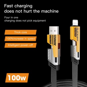 สายชาร์จเร็ว2025 120W GAN 4 multy Port USB 2 Type-C QC3.0 PD สำหรับโทรศัพท์มือถือ - Product Image 4