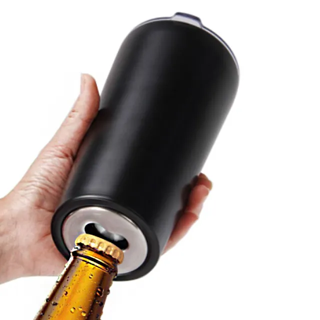 Venda por atacado 20 oz de cerveja dupla andada aço inoxidável com abridor de garrafa fornecedores