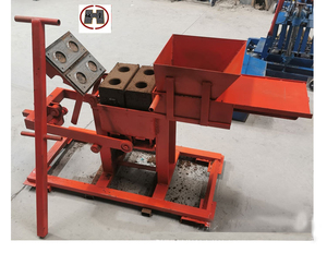 Máquinas manuales de pavimentación y fabricación de bloques huecos para procesamiento de línea de producción de ladrillos de arcilla y arena - Product Image 1